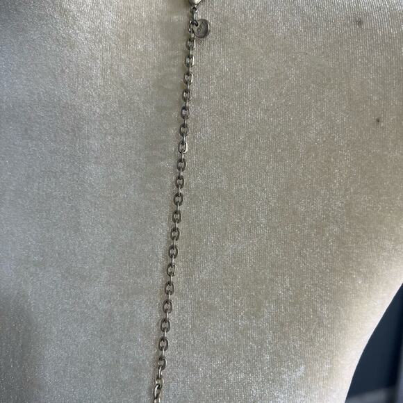 LOFT Bead Silver-tone Long Necklace - Picture 3 of 5